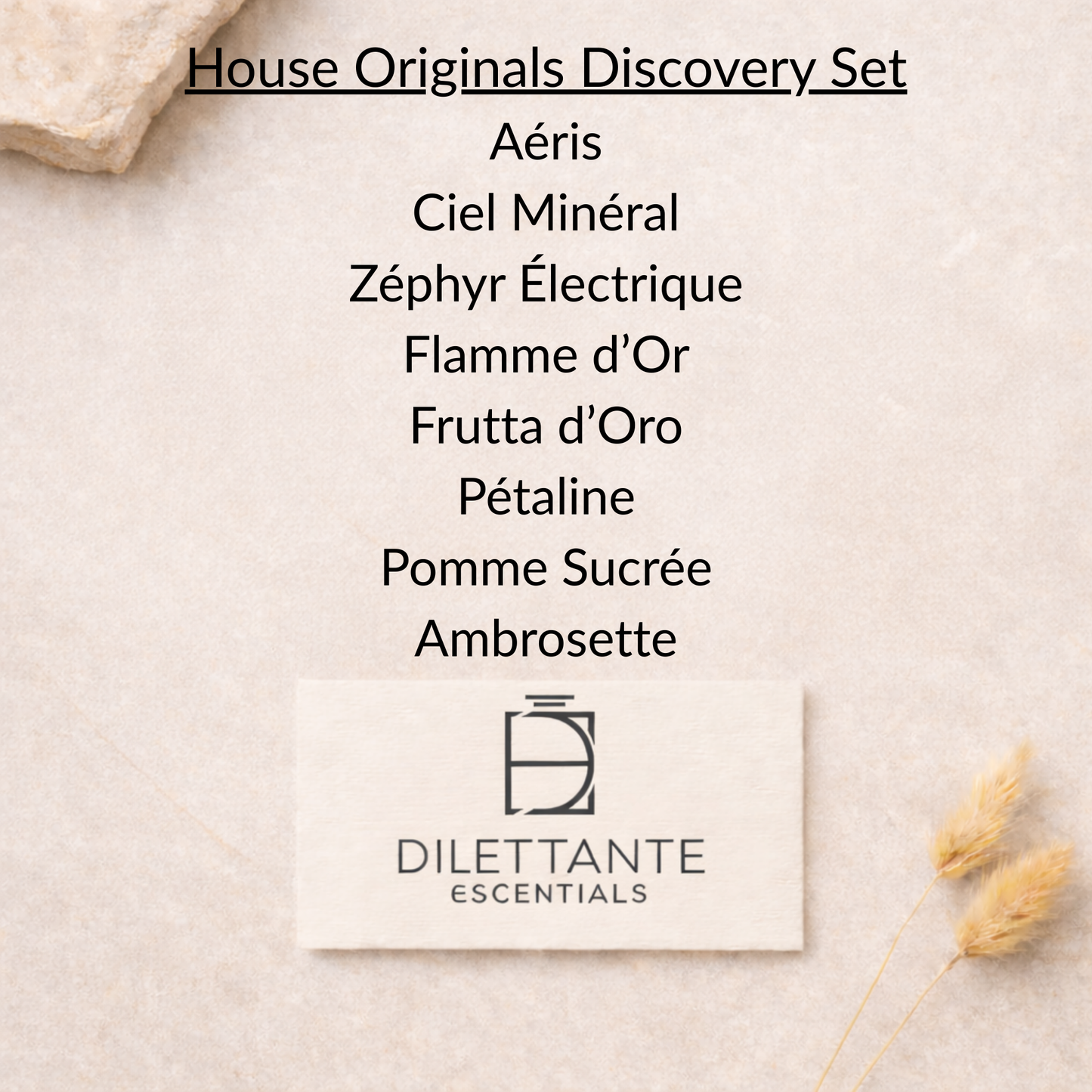 House Originals Discovery Set | Dilettante eScentials Extrait de Parfum